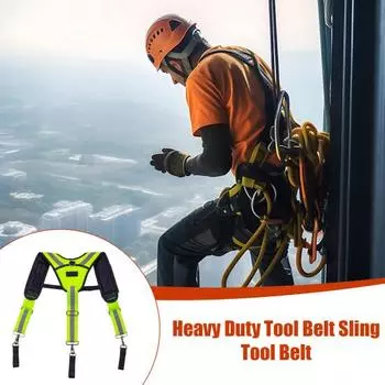 Подтяжки для рабочего инструмента, пояс для строительного инструмента электрика с регулируемыми ремнями и съемным держателем для карандашей для телефона, снижают стресс на открытом воздухе B
