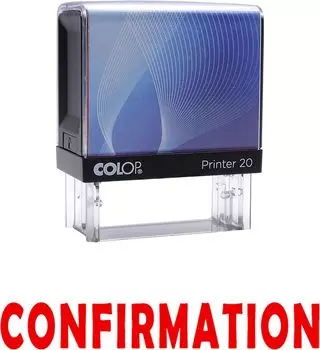 Подтверждение Самостоятельно Наносимая Краска Резиновый Штамп Пользовательский Colop Офисный Стационарный P20 Мини Штамп 14 mm x 38 mm фиолетовый