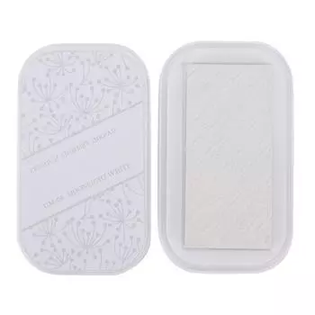 Подушечка для чернил металлическая цветная большая DIY ручная работа резиновый штамп расписание книга подушечка для чернил(Лунный белый ) золотой