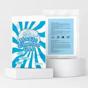 Подушечка для чистки автомобиля, инструмент для очистки салона автомобиля, клей, порошок, очищающий гель для салона автомобиля, инструмент для очистки салона, грязь для мойки автомобиля One Size синий