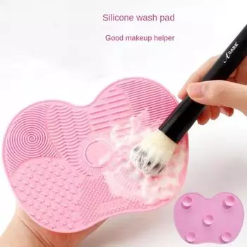 Подушечка для чистки кистей для макияжа, новейшее силиконовое средство для чистки кистей, косметическая щетка для мытья макияжа, гель для чистки, коврик для тональной основы, скребковая доска