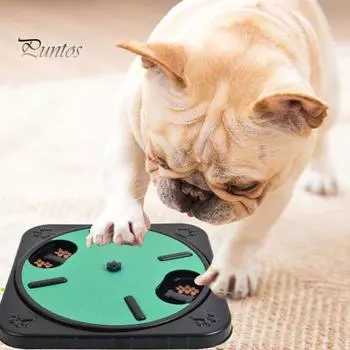 Подушечка для когтей для собак Многофункциональная пилочка для ногтей для собак Медленное кормление Лакомства Диспенсер для обучения Чистка Когтеточка для здоровых ногтей Веселая игра жёлтый