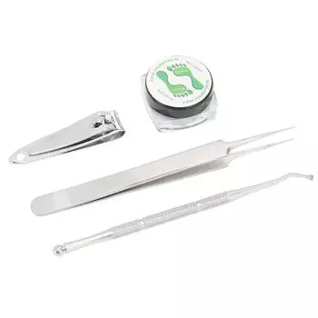 Подушечка для коррекции вросшего пальца ноги, машинка для стрижки ногтей, подъемник для вросшего ногтя, пинцет, инструменты для педикюра(50шт