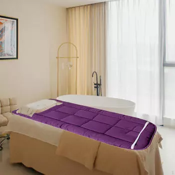 Подушечка для массажного стола 27,56 x 72,83 дюйма, мягкая и удобная, с резинками, отверстием для лица серый