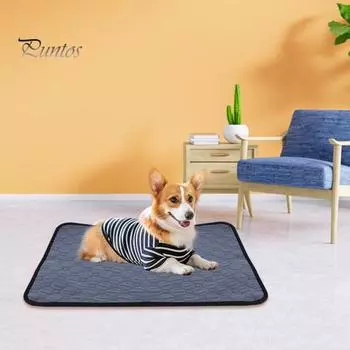 Подушечка для мочи для домашних животных, машинная стирка, водопоглощающий противоскользящий герметичный водонепроницаемый многоразовый коврик для приучения к горшку для собак, щенков, щенков, домашних животных M