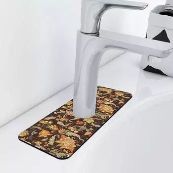 Подушечка для смесителя Сильно впитывающая брызгозащищенная моющаяся Легко чистящаяся под смесителем Сливная подушка для раковины Кухонные принадлежности 38cm серый