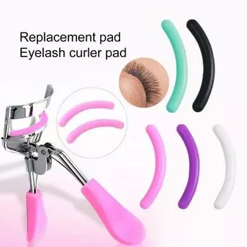 Подушечка высокоэластичная, мягкая, изогнутая, в форме глаз, силиконовый сменный блок для ресниц белый