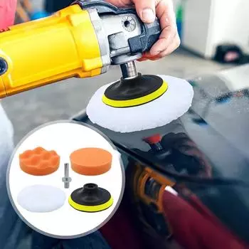 Подушечки для нанесения воска для автомобилей 5 шт. полировальные подушечки из вспененного материала шерстяные подушечки моющиеся и многоразовые 4-дюймовые подушечки для легкого нанесения воскового герметика