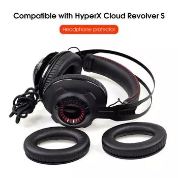 Подушечки для наушников, противоударные сменные гибкие наушники из искусственной кожи, губчатые наушники для HyperX Cloud Revolver S A