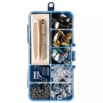 Подушечки для носа Пинцет для очков с винтами Мягкие 25 пар для