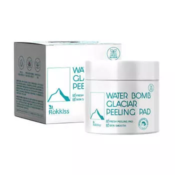 Подушечки для пилинга Rokkiss Water Bomb Glaciar 70 шт. 150 мл 1 шт./2 шт. 1Pc
