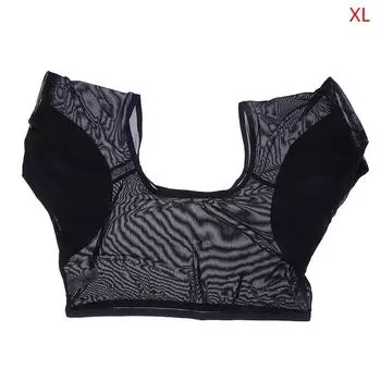 Подушечки для подмышек, жилет, впитывающие подушечки для дезодоранта, женская футболка, подушечки для пота, многоразовые моющиеся, прозрачные сетчатые ультратонкие XL