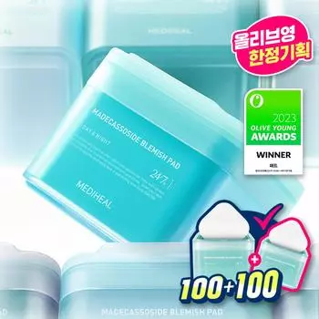 Подушечки для проблемной кожи MEDIHEAL Madecassoside 100 шт. (+100P+10P)