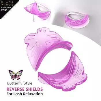 Подушечки для ресниц Blackwings Purple Butterfly, инструмент для снятия ресниц, кератиновая завивка ресниц, хирургическая форма для восстановления и смягчения ресниц