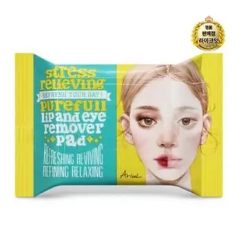Подушечки для снятия стресса Purefull Lip & Eye Remover Pad 30 шт., 55 г, 1 шт.