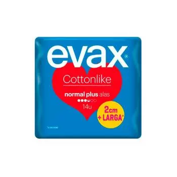 Подушечки Evax Cottonlike Normal Wings Plus 14U