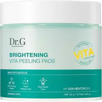 Подушечки-пилинги Dr.G Brightening Vita 70 листов, 1 шт., 160 г