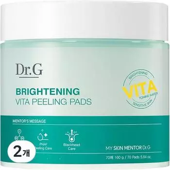 Подушечки-пилинги Dr.G Brightening Vita 70 листов, 2 штуки, 160г