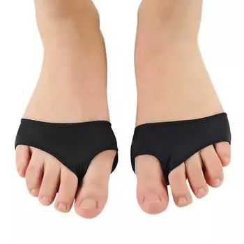 Подушечки плюсневых стоп (Пара) Гибкая, облегающая фигура без шнуровки с гелевой подкладкой L чёрный