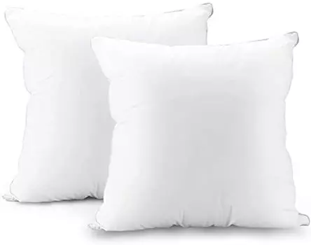 Подушка AIDUCHO Nude Cushion 45 x 45 см Набор из 2 подушек для шеи Содержимое Высокоэластичный чехол для подушки для тела Хлопок Антибактериальный и устойчивый к запахам Мягкий