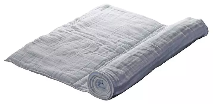 Подушка Alphax Towel с возможностью стирки и регулировкой высоты THEAREA Senshu Gauze Подушка Высота 195 x Ширина 65 см Сделано в Японии 6-слойная AP-441908 синий