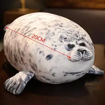 Подушка Angry Blob Seal Pubby 3D Novelty Sea Lion Doll Plush Stuffed Toy Baby Sleeping Throw Подушка Подарки Для Детей Девочек A1
