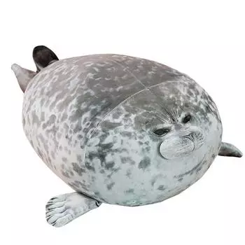 Подушка Angry Blob Seal Pubby 3d Novelty Sea Lion Doll Plush Stuffed Toy Baby Sleeping Throw Подушка Подарки Для Детей Девочек 30cm
