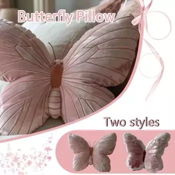 Подушка-бабочка, плюшевая игрушка, подушка для девочки, кукла, домашняя эстетическая подушка One Size