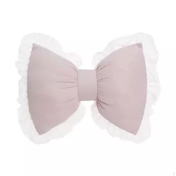 Подушка-бантик для спинки дивана, мягкая для кабинета, фермерского дома, автомобиля розовый