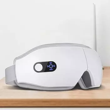 Подушка безопасности для глаз CATELLANE, управление одной кнопкой, подогрев, маска для глаз, 6 автоматических режимов, графеновый обогрев, управление одной кнопкой, Bluetooth, музыка белый