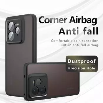 Подушка безопасности супер защита мягкий TPU+PC прозрачный матовый задняя крышка для Realme GT7 Pro GT7 Pro GT7Pro 5G пыленепроницаемый чехол для телефона For Realme GT7 Pro чистый