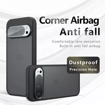 Подушка безопасности суперзащита мягкий TPU+PC прозрачный матовый чехол для задней крышки для Google Pixel 9 Pro XL Pixel9 Pro XL 5G чехол для телефона For Google 9 чистый