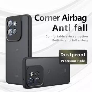 Подушка безопасности суперзащита мягкий TPU+PC прозрачный матовый чехол для задней крышки для Motorola Moto Edge 50 Neo Edge50 Neo 5G чехол для телефона Motorola Edge 50 чистый