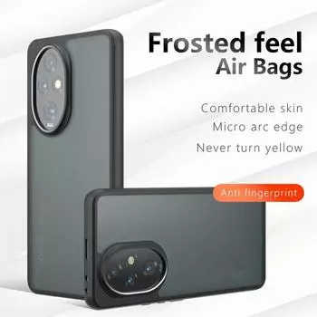 Подушка безопасности суперзащита мягкий TPU+PC прозрачный матовый чехол для задней крышки для Honor 200 Pro Lite Honor200 Pro Lite телефон чехол For Honor 200 чистый