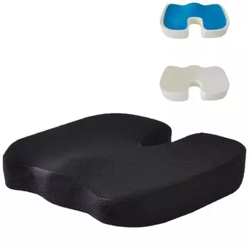 Подушка Chanpon Memory Foam, гелевая подушка No Butt Pain, встроенная коррекция осанки Zabuton Gel