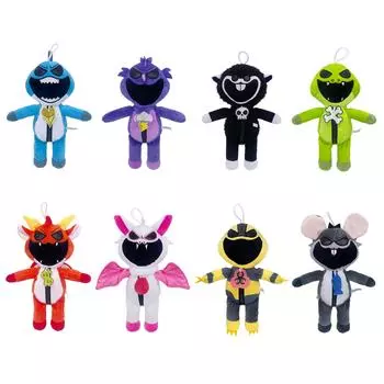 Подушка «День чудовищных собак-кошмаров 2024 года», мягкая подушка с улыбающимися зверьками для фанатов игр