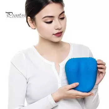 Подушка для акупунктурного массажа, подушка для облегчения затылочной невралгии, ледяная тепловая терапия, массажный инструмент для субокципитального высвобождения, краниосакральная боль, мигрень синий