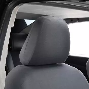 Подушка для автомобильного сиденья, наволочка для головы, эластичная, полностью закрытая, универсальная, простой пылезащитный чехол, дышащая. чёрный