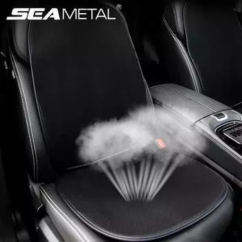 Подушка для автомобильного сиденья SEAMETAL, удобная мягкая ледяная шелковая летняя охлаждающая подушка для сиденья водителя, автомобильные аксессуары 1PC front seat bottom чёрный