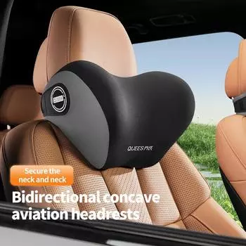 Подушка для автомобиля Подушка для шеи из пеноматериала с эффектом памяти Поддержка шейного и поясничного отделов Подголовник для автомобиля Подушка для спины Офисные аксессуары для салона автомобиля