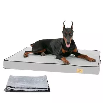 Подушка для больших пожилых собак Уход предотвращает жевание и разрывы у собак среднего размера для всех собак размера L в любое время года, моющаяся, кровать, пролежни, водонепроницаемый, матрас, серый