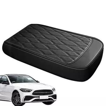 Подушка для центральной консоли автомобиля, чехол для подлокотника центральной консоли, водонепроницаемый чехол из пеноматериала с эффектом памяти для центральной консоли автомобиля, внутренняя часть коричневый