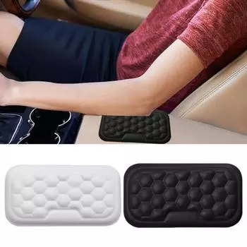 Подушка для центральной консоли автомобиля, чехол для автомобильного подлокотника, нескользящий коврик для защиты локтей, аксессуары для салона автомобиля чёрный