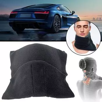 Подушка для дальних путешествий, автомобильная U-образная подушка, защитная подушка для офиса, для высокоскоростного самолета, подушка для поддержки шеи, направляющая T4E1 серый