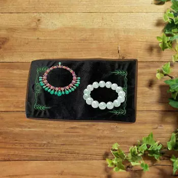 Подушка для демонстрации ювелирных изделий Ткань Бархат Мягкая 24x42см Коврик Вставка для подноса для цепочек