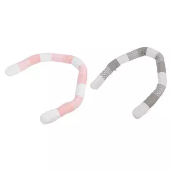 Подушка для детской кроватки, охватывающая 360 градусов, хлопковый защитный чехол для детской кроватки для двухъярусных кроватей Full Queen и Pink