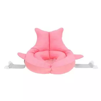 Подушка для детской ванны, мягкая, безопасная, дышащая, плавающая, поддерживающая подставка для детской ванны для новорожденных, розового цвета розовый