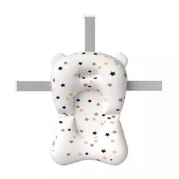 Подушка для детской ванны, противоскользящая подушка для новорожденных, складной детский коврик, сиденье для купания малышей, поддержка спины для детской ванны белый