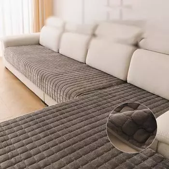 Подушка для дивана 1шт фланель Подушка для дивана Зимняя нескользящая подушка Подушка для сиденья на осень и зиму 70X70CM