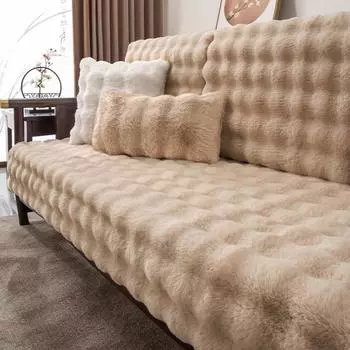 Подушка для дивана Bunny Cashmere, китайская ткань, нескользящая подушка, зимняя подушка, подушка для сиденья, утолщенная высококачественная твердая древесина 70*70cm